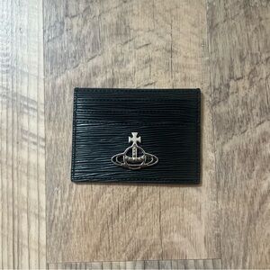 Vivienne Westwood Black Leather Card Holder